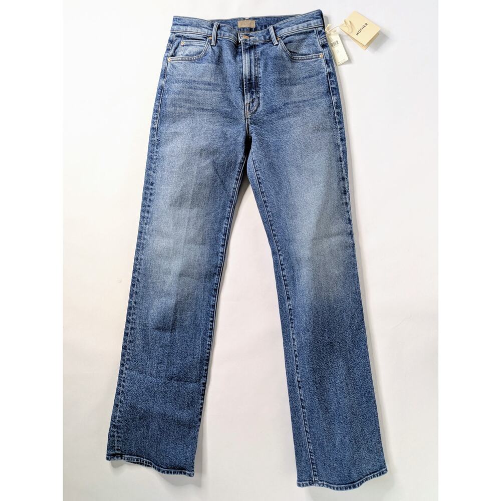 MOTHER Kick It Jeans 28 NWT Blue High Rise Straight Leg Cotton Tequila Sunrise